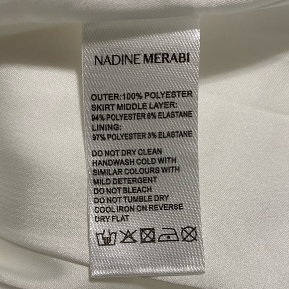 NWT Nadine Merabi Athena Dress with Faux Pearls Size US M / 8 - Picture 11 of 11